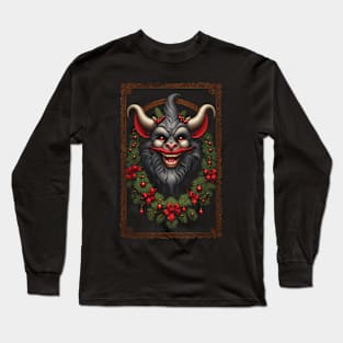 Enjoying Christmas with Krampus Long Sleeve T-Shirt